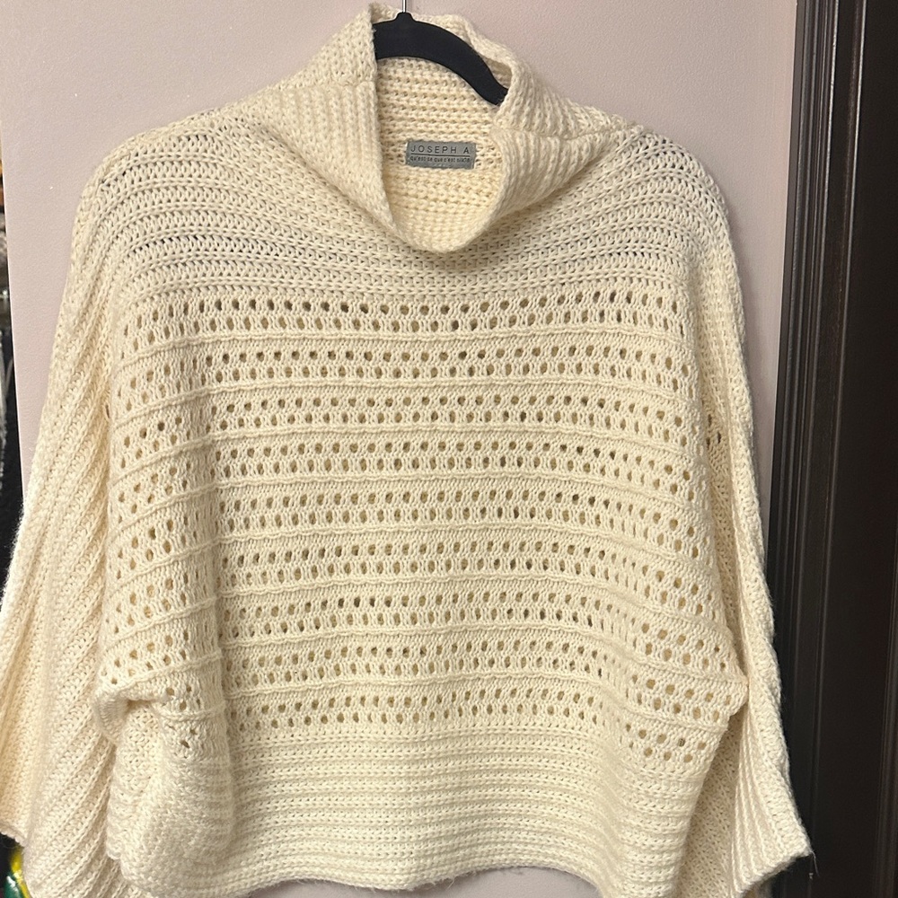 Joseph A Cream Cowl Neck Sweater